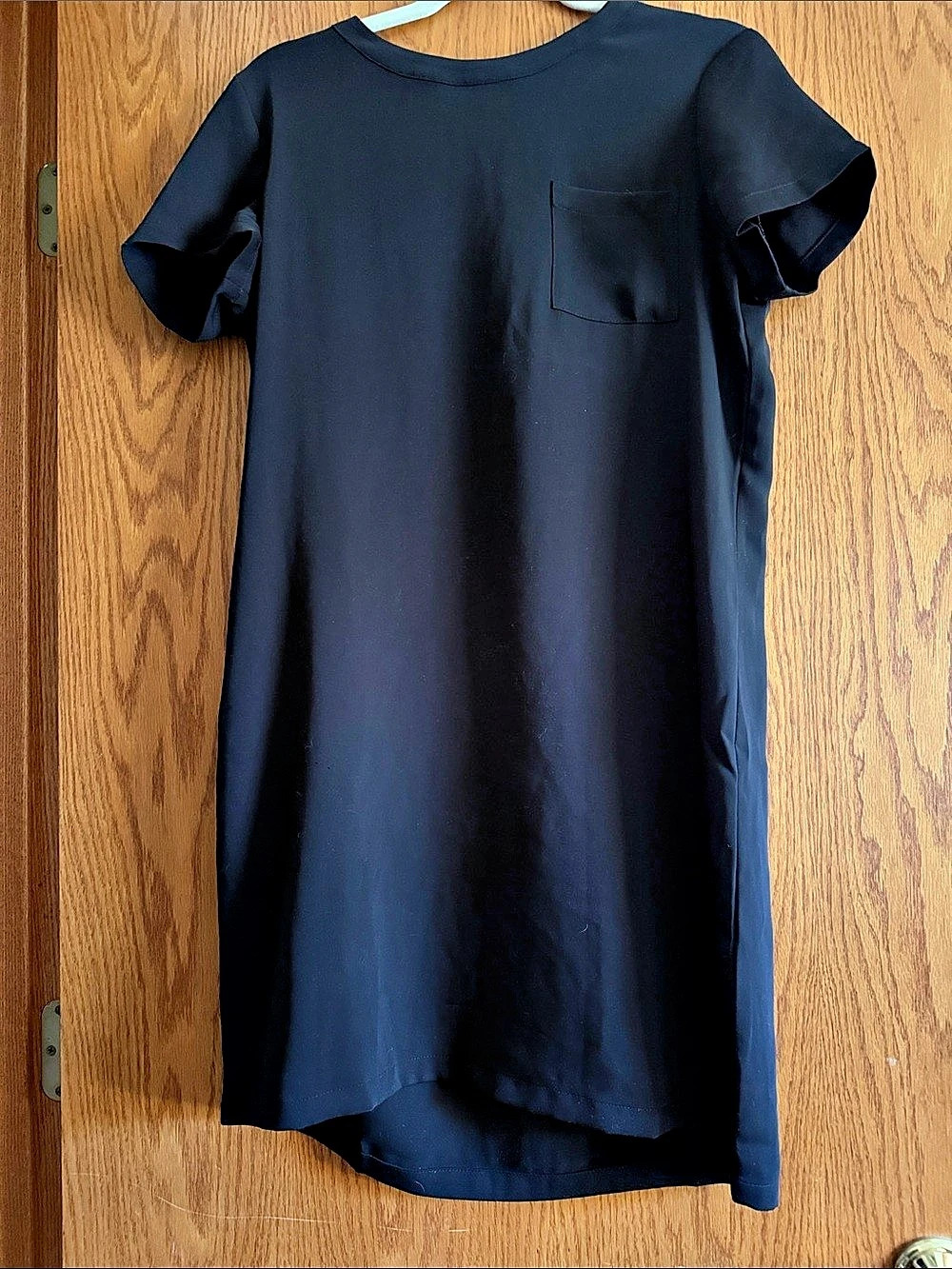 Adrienne Vittadini Short Sleeve Mini Dress Black Size 8 Like New
